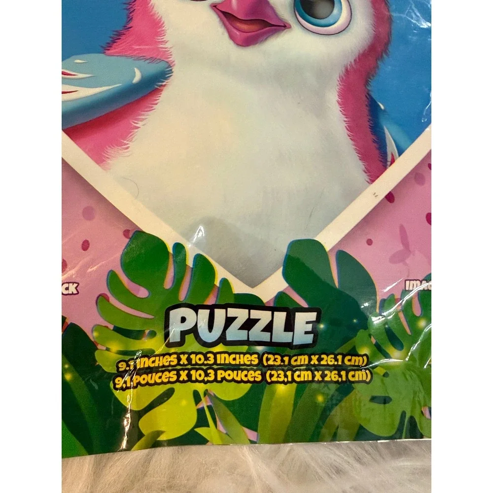 Hatchimals Puzzle on the GO 24 Piece Jigsaw Resealable Bag Pink Blue Spin Master
